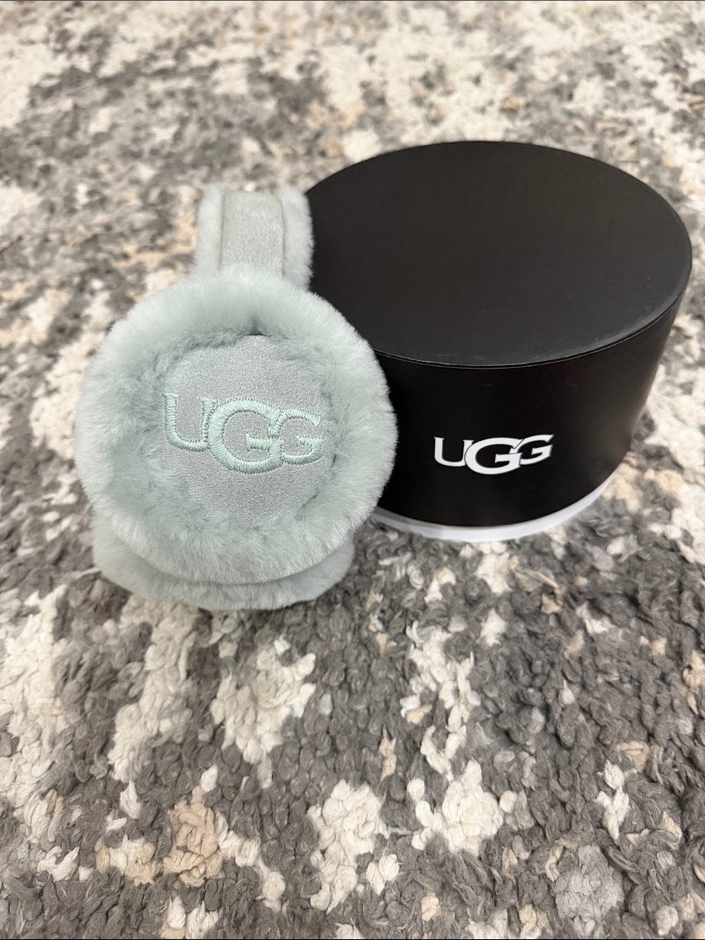 UGG Kids Grey Mist Shearling Earmuffs
